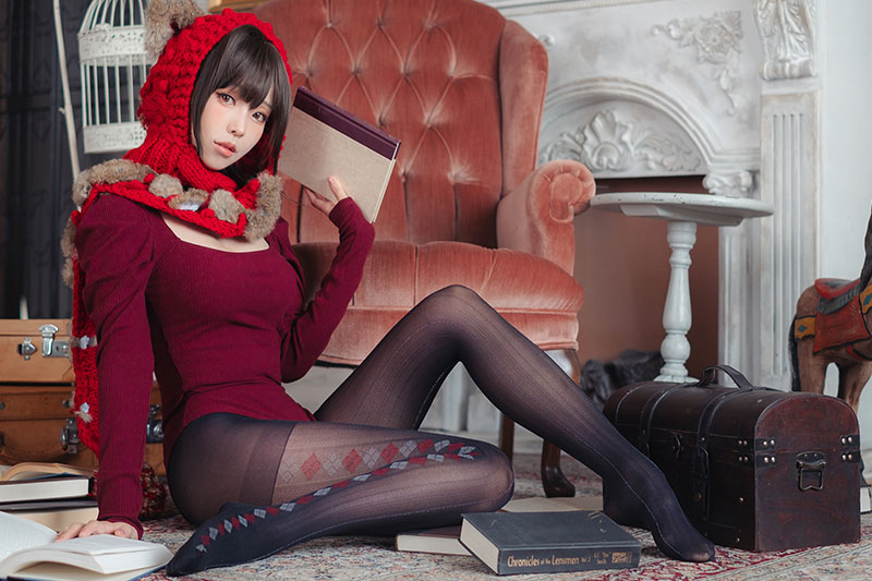 图片[2]-ElyEE子-红色 KNITTING